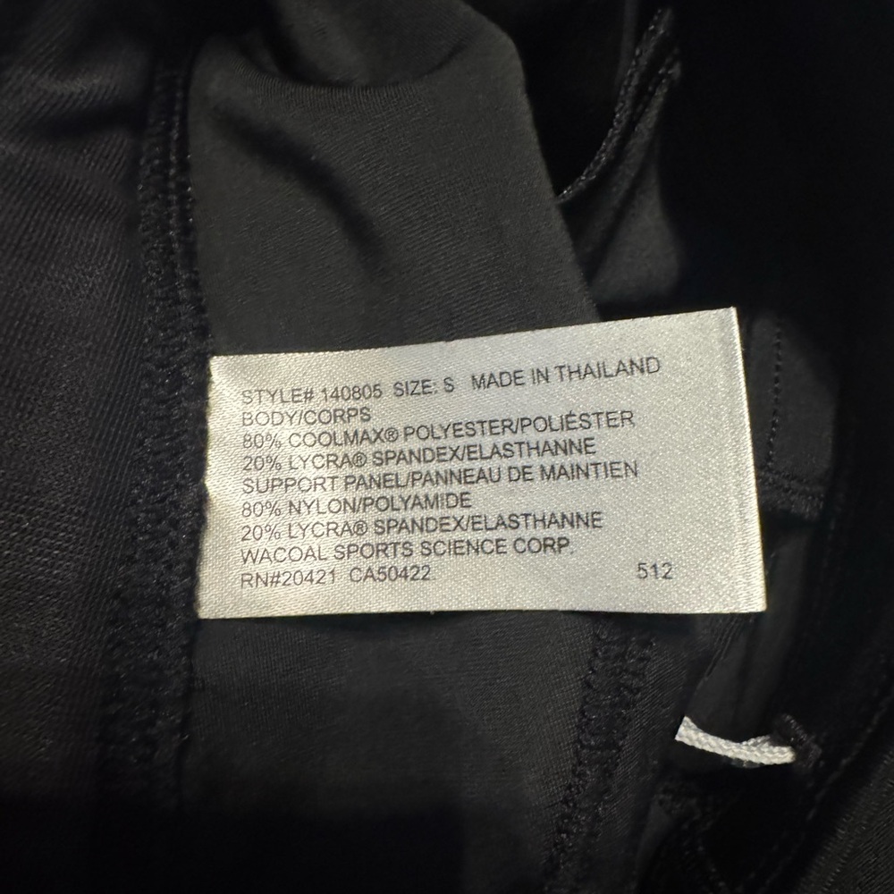 Wacoal Black Compression Shorts Size Small - Picture 3 of 4
